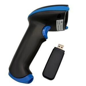 Nadamoo Wireless Barcode Scanner Bur3072 USB Receiver Handheld Black Blue